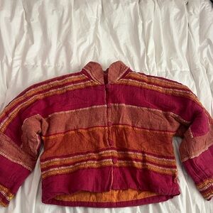 Striped Red and Orange Jacket